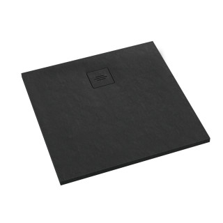 Schedline Brodzik kompozytowy Stabilsound Plus® Protos Black Stone 90x90x3,5 cm, kwadratowy, Gwarancja 15 lat